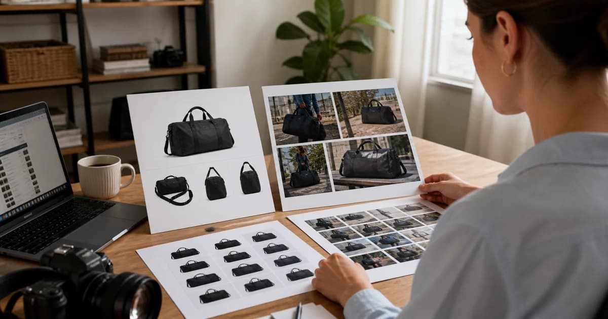 Separate product photo contact sheets prepared for individual marketplace image reviews.