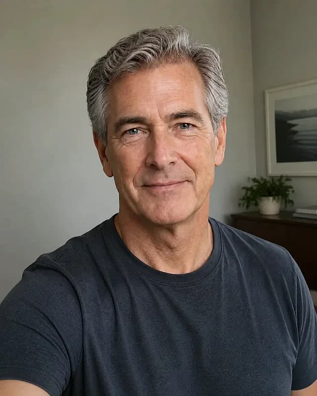 Original synthetic casual portrait before the chef headshot direction