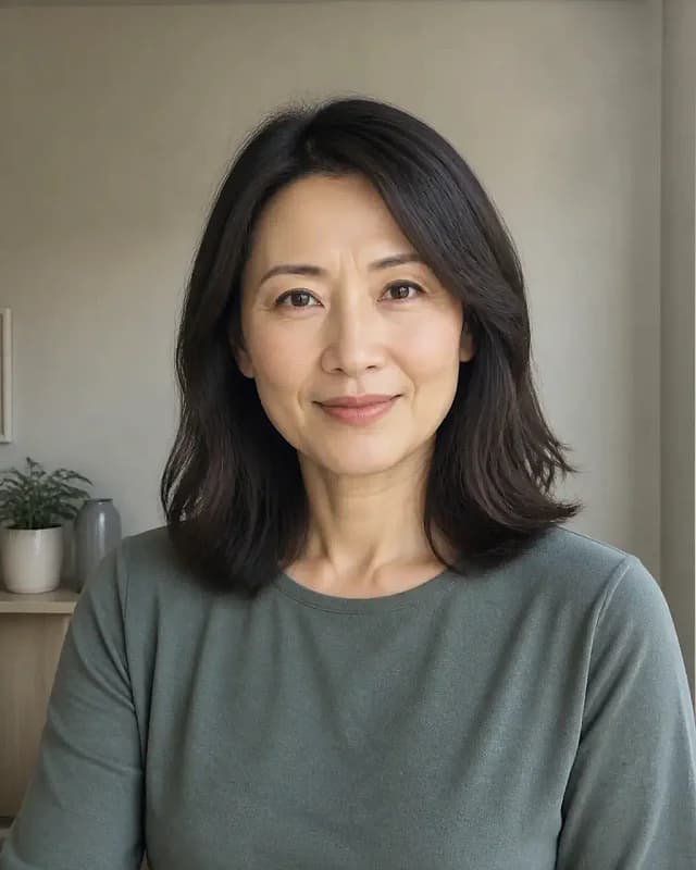 Original synthetic casual portrait before the doctor headshot direction