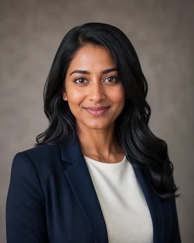 Original synthetic studio portrait showing the engineer headshot framing