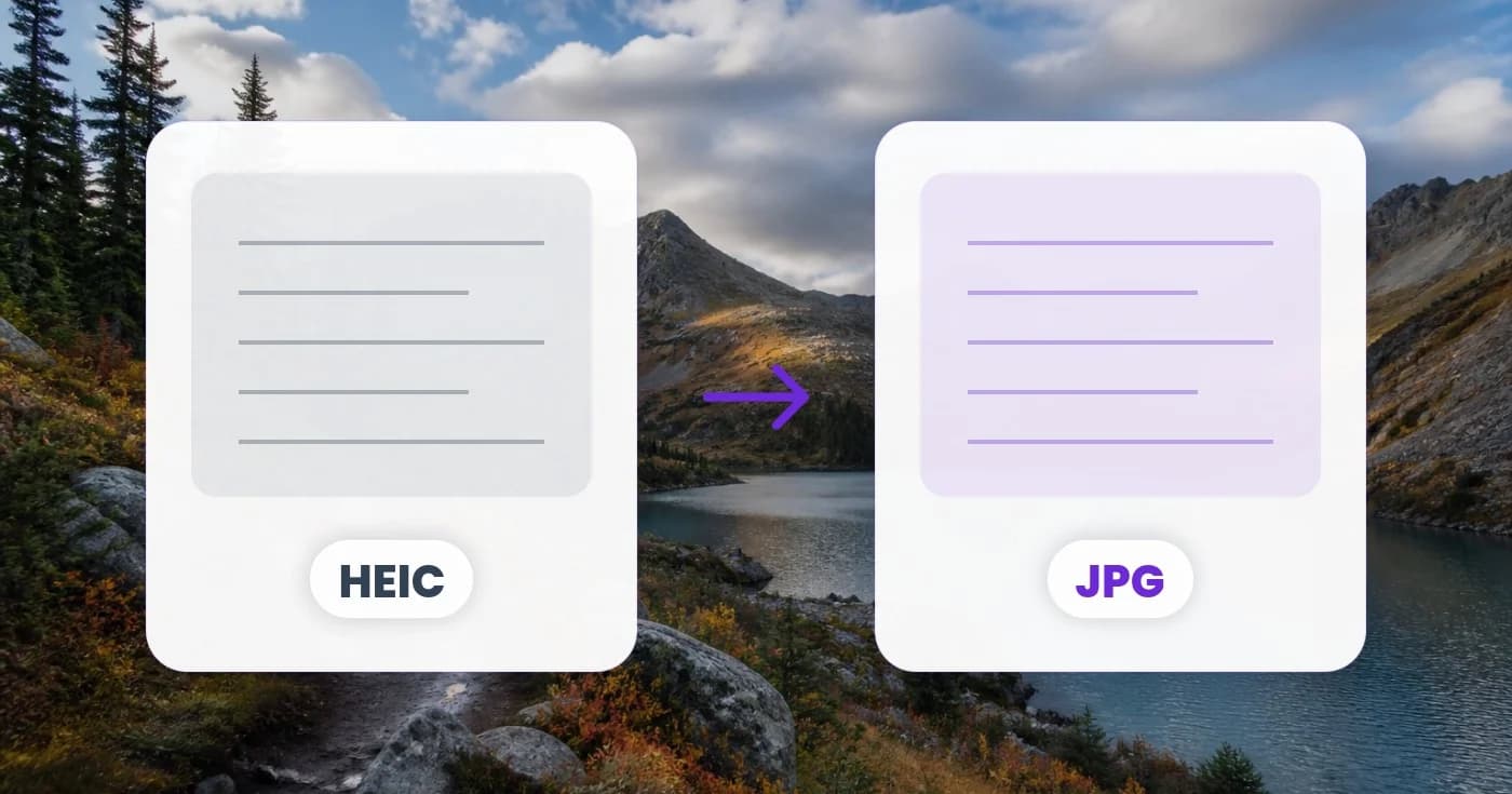 HEIC to JPG: the complete iPhone-to-everywhere guide editorial illustration