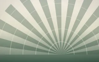 First Light Art Deco III — light beige and green Art Deco background, variation III