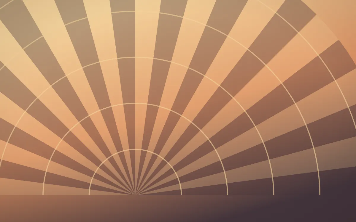 Golden Hour Art Deco — colourful orange and pink Art Deco background