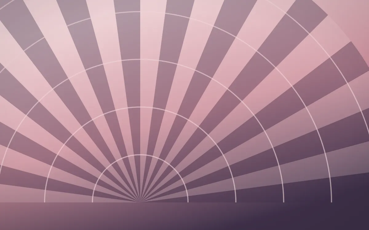 Rose Dusk Art Deco — colourful red, pink and purple Art Deco background