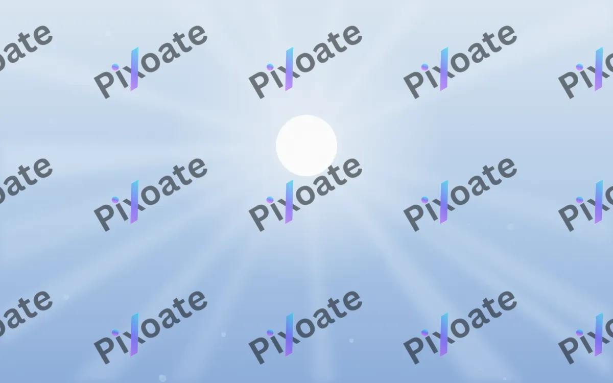 Holy Morning — light blue and white aura background