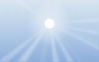 Holy Morning II — light blue and white aura background, variation II