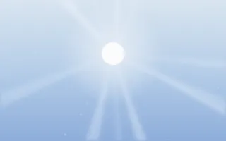 Holy Morning III — light blue and white aura background, variation III
