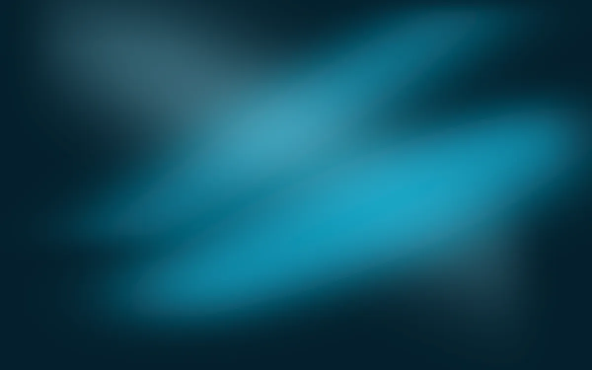 Aqua Signal Ribbons — dark black and teal aurora background