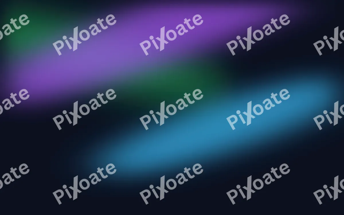 Aurora Lights I — dark black, green and blue aurora background