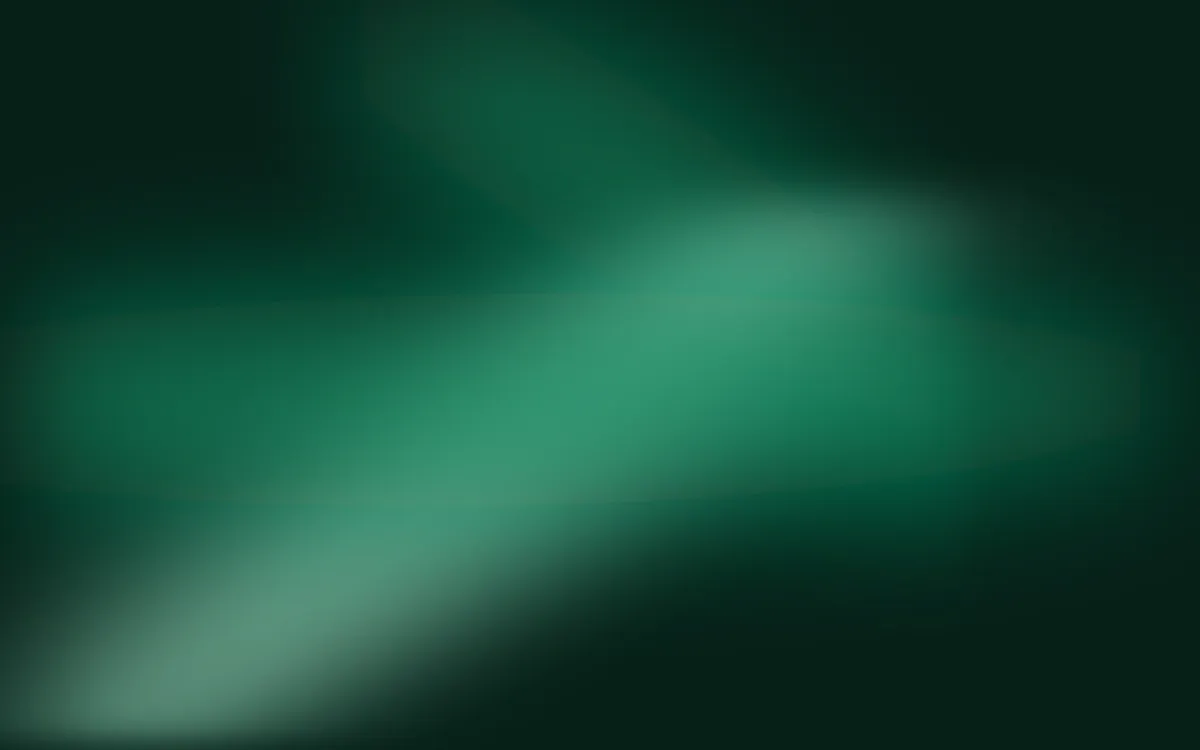 Jade Punch Ribbons — dark black and green aurora background
