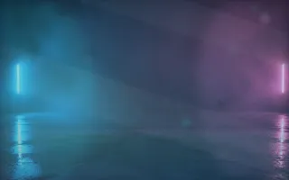 Aurora Blue Hour — dark black, teal and purple aurora background