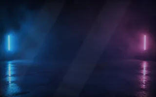 Aurora Gallery Light — dark black and blue aurora background
