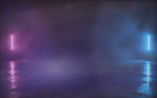Aurora Golden Hour — dark blue aurora background