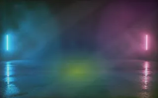 Aurora Overcast — dark black, teal and purple aurora background