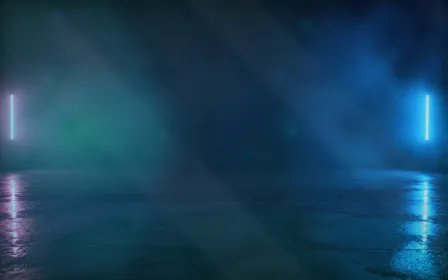 Aurora Side Light — dark blue and teal aurora background