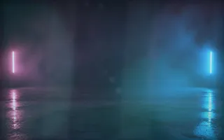 Aurora Softbox — dark black, teal and purple aurora background