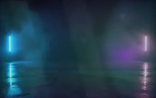 Aurora Window Light — dark black, green and blue aurora background