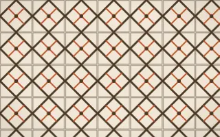 Bamako Earth Lattice Tile — light brown, orange and beige azulejo background