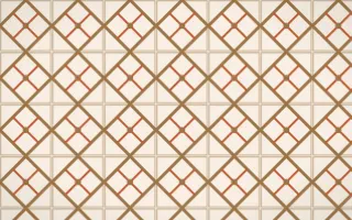 Cappadocia Lattice Tile — light orange and beige azulejo background