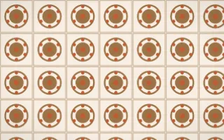 Cappadocia Medallion Tile — light orange and beige azulejo background