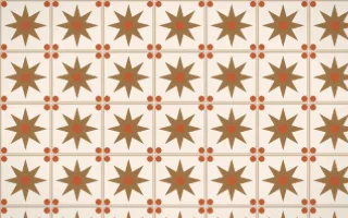 Cappadocia Star Tile — light orange and beige azulejo background