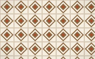 Chai Cream Diamond Tile — light brown, orange and beige azulejo background