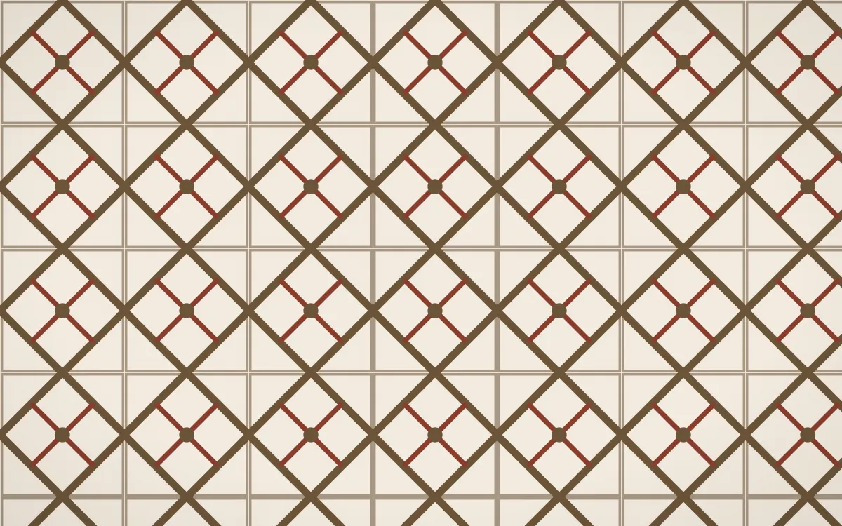 Desert Oud Lattice Tile — light brown and beige azulejo background