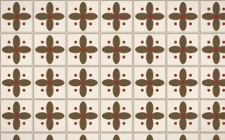 Desert Oud Petal Tile — light brown and beige azulejo background