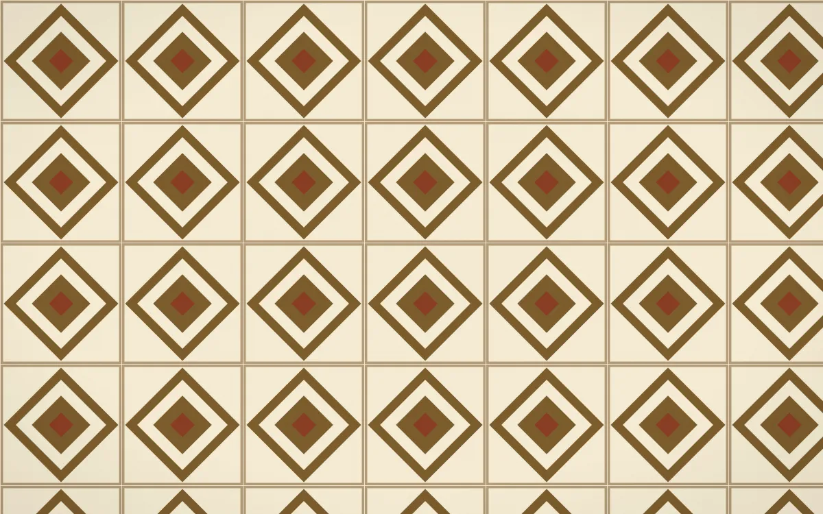 Java Heritage Diamond Tile — light brown and beige azulejo background