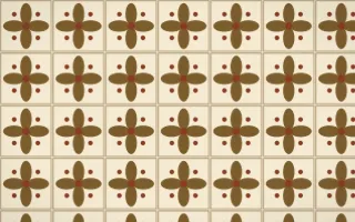 Java Heritage Petal Tile — light brown and beige azulejo background