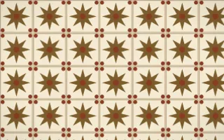Java Heritage Star Tile — light brown and beige azulejo background