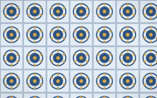 Jodhpur Indigo Medallion Tile — light blue and gold azulejo background