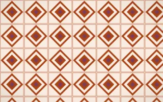 Momiji Maple Diamond Tile — light brown, pink and beige azulejo background