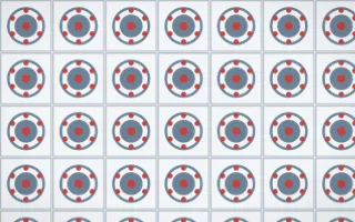 Montréal Hiver Medallion Tile — light blue, red and white azulejo background