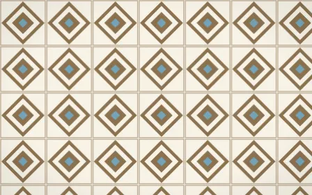 Pampas Cream Diamond Tile — light orange, blue and beige azulejo background