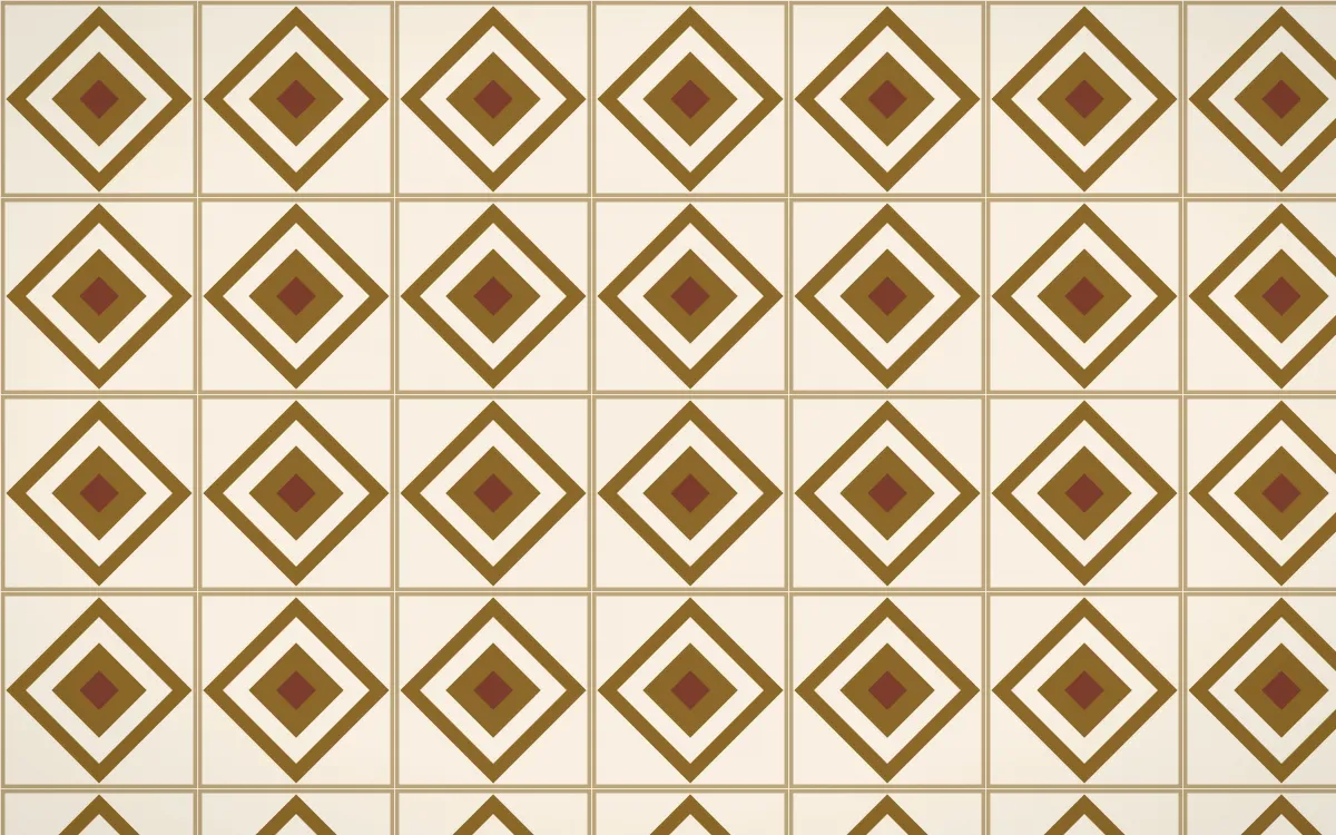 Prague Gold Diamond Tile — light brown and beige azulejo background