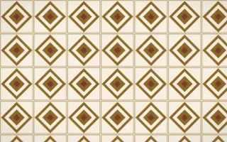 Prague Gold Diamond Tile — light brown and beige azulejo background