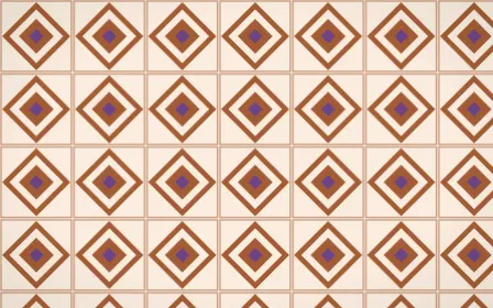 Sahara Dusk Diamond Tile — light orange, purple and beige azulejo background