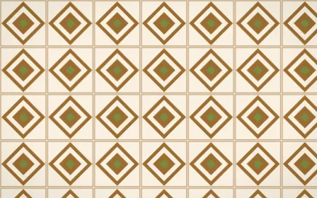 Tuscany Sun Diamond Tile — light brown, green and beige azulejo background