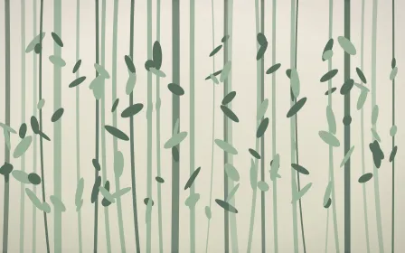 First Light Bamboo Forest — light beige and green bamboo forest background