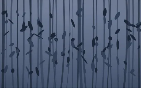 Moonlight Bamboo Forest — dark blue bamboo forest background