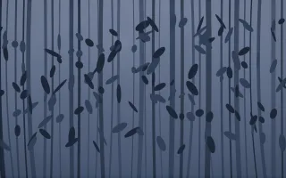 Moonlight Bamboo Forest IV — dark blue bamboo forest background, variation IV