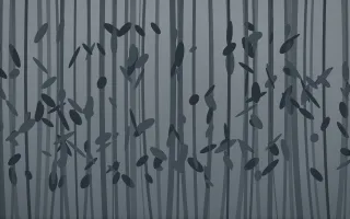 Storm Light Bamboo Forest VIII — dark grey and blue bamboo forest background, variation VIII