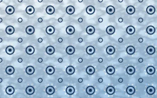 Aegean Noon Batik Blooms — light blue and white batik background