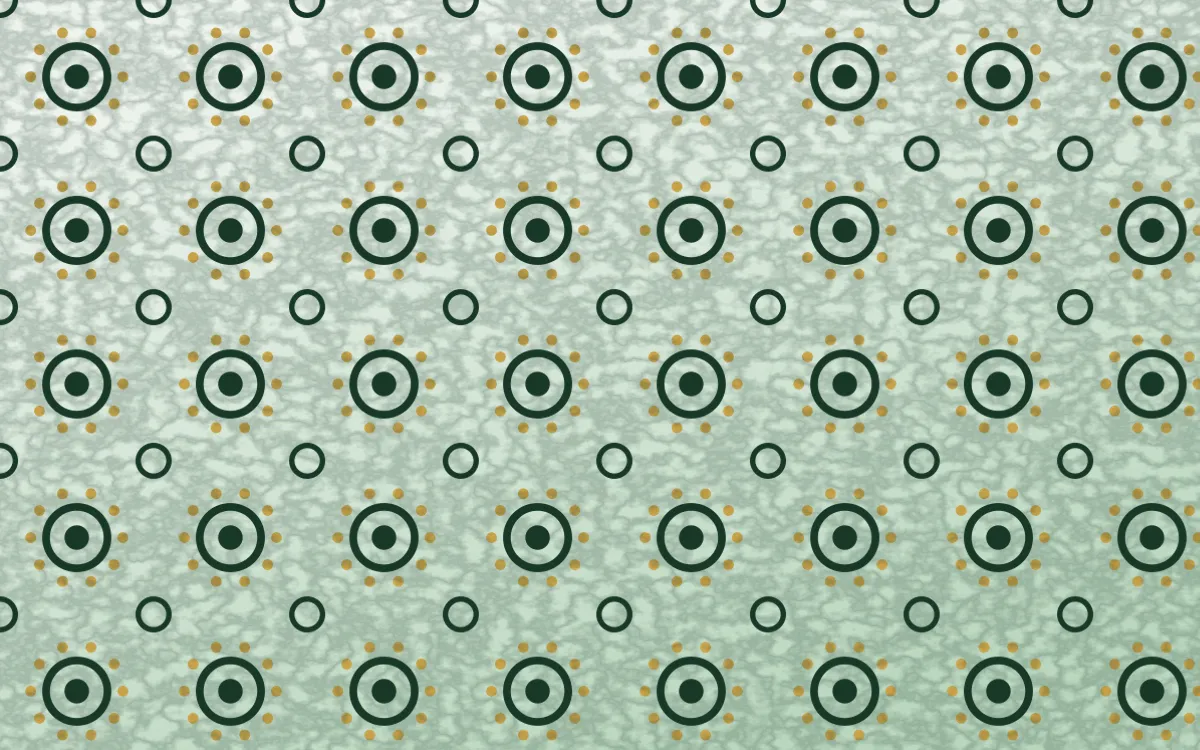 Alhambra Jade Batik Blooms — light green, gold and white batik background