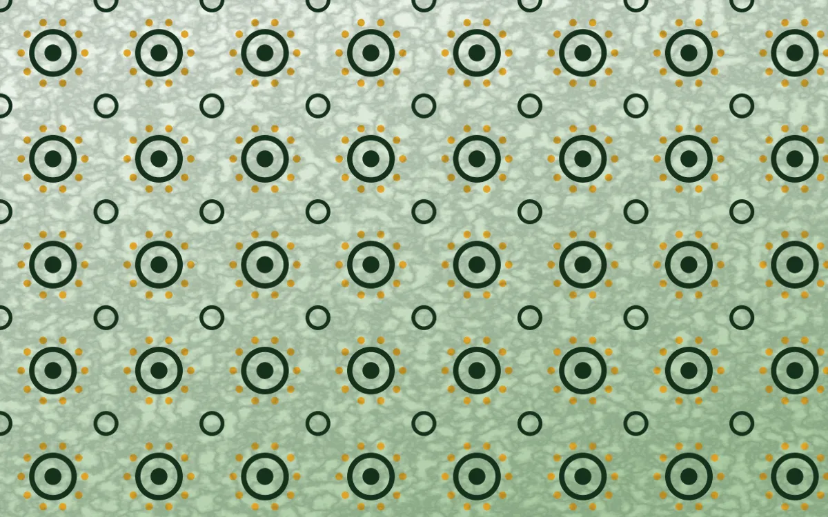 Amazônia Batik Blooms — light green, gold and white batik background
