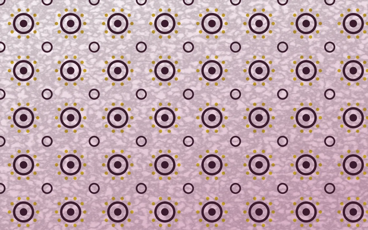 Andes Berry Batik Blooms — light pink, gold and white batik background