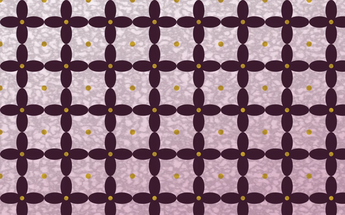 Andes Berry Batik Kawung — light pink, gold and white batik background