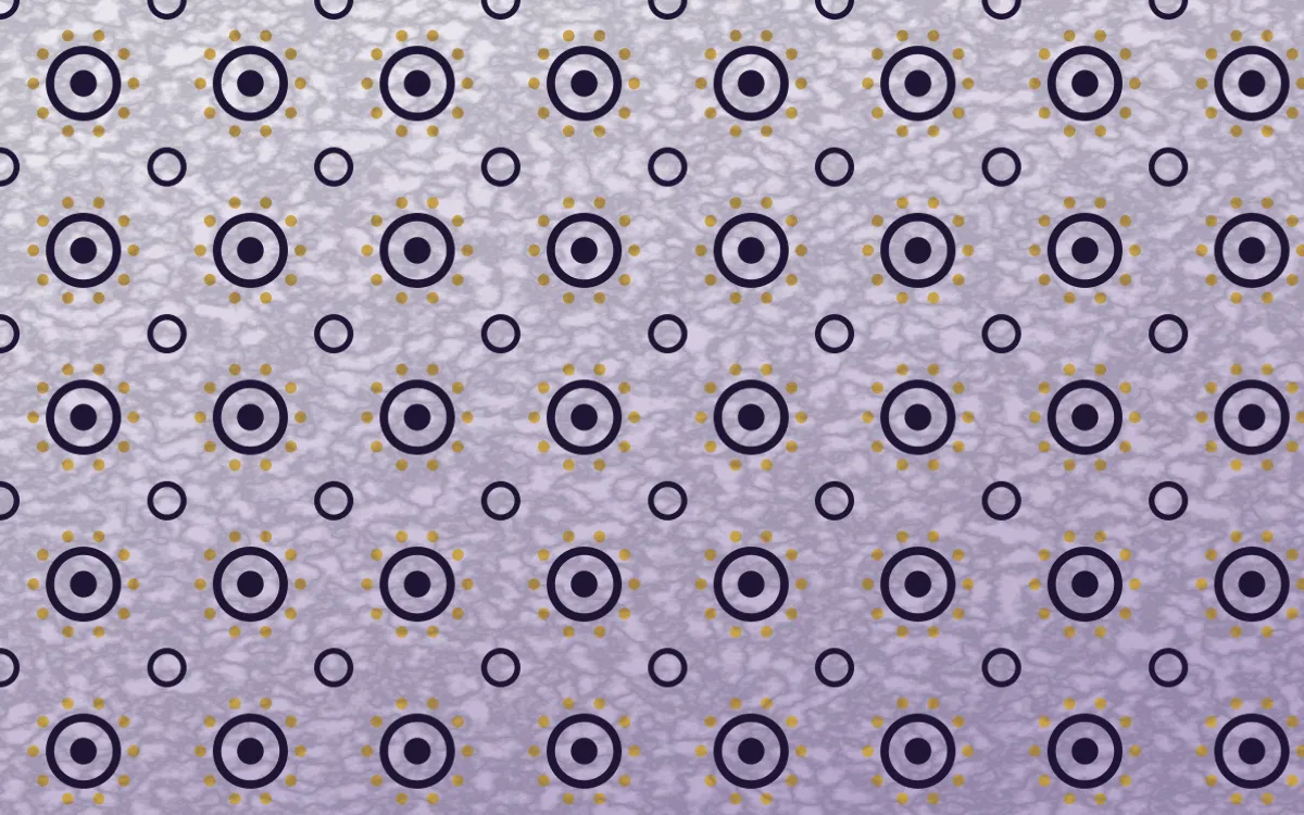 Arabian Night Batik Blooms — light purple, gold and white batik background