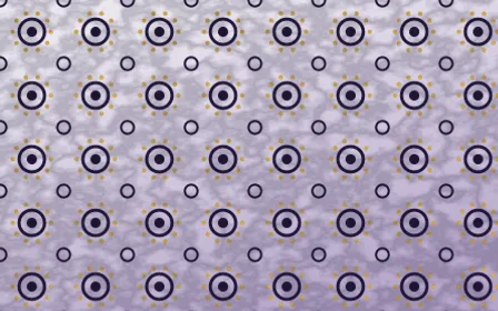Arabian Night Batik Blooms — light purple, gold and white batik background